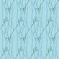 縄文小紋「露蛍・薄浅葱」鯨尺