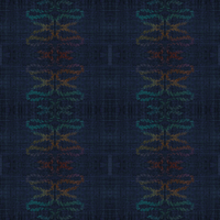 縄文小紋「宵藍乃雨」鯨尺