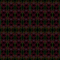 縄文小紋「五弁紅百合」鯨尺