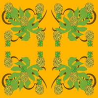 パイナップル　ハワイアン　黄色